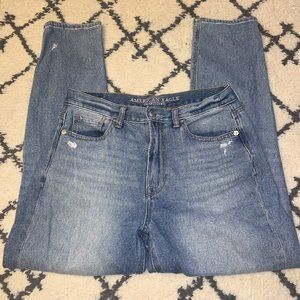 American Eagle Distressed Mom Jeans